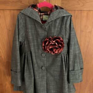 Maria Elena girls’ fleece-lined coat size 6
